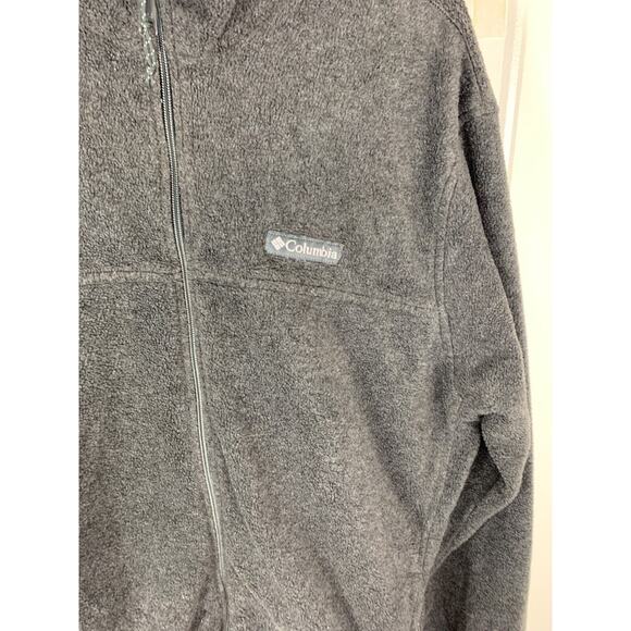 Columbia Mens Full-Zip Fleece Sweater Jacket Size L Gray - Picture 4 of 7
